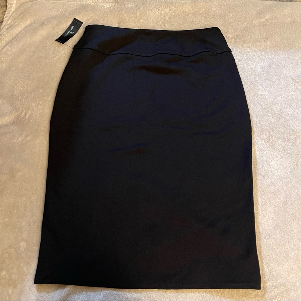 Worthington Elegant Black Pencil Skirt - Picture 2 of 7